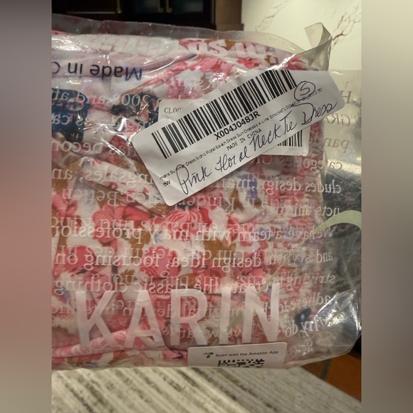 NWT Pink Floral A-line Dress-S - Picture 17 of 17